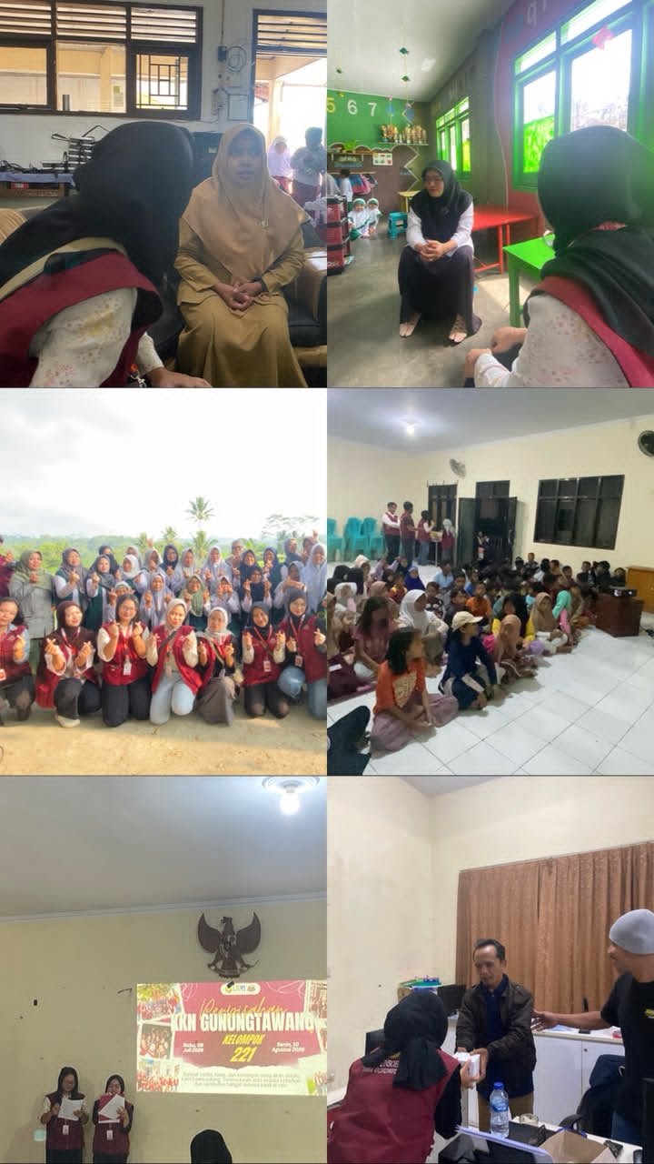 Pelaksanaan Kegiatan Perpisahan dan Pamitan Kelompok KKN dengan Masyarakat Desa Gunungtawang