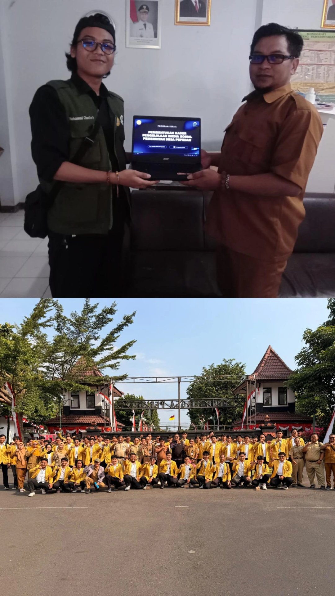 Penarikan mhs KKN Unsoed Purbalingga dan pembentukan kader pengelola media pemerintah desa