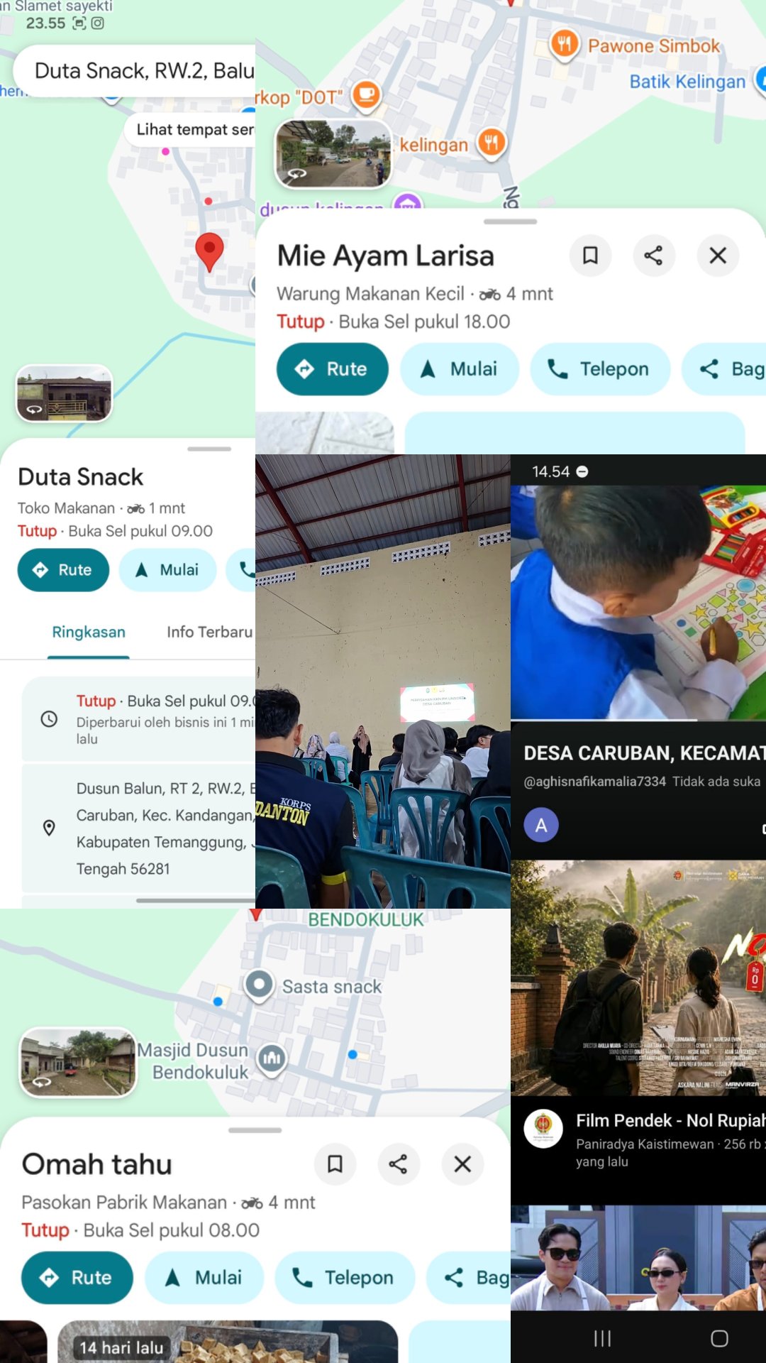 Pembuatan Google Maps dan Sosialisasi Digital Marketing UMKM (30 Juli 2026), Kerja Bakti, Penyelesaian Video Profil Desa, serta Perpisahan KKN Unsoed