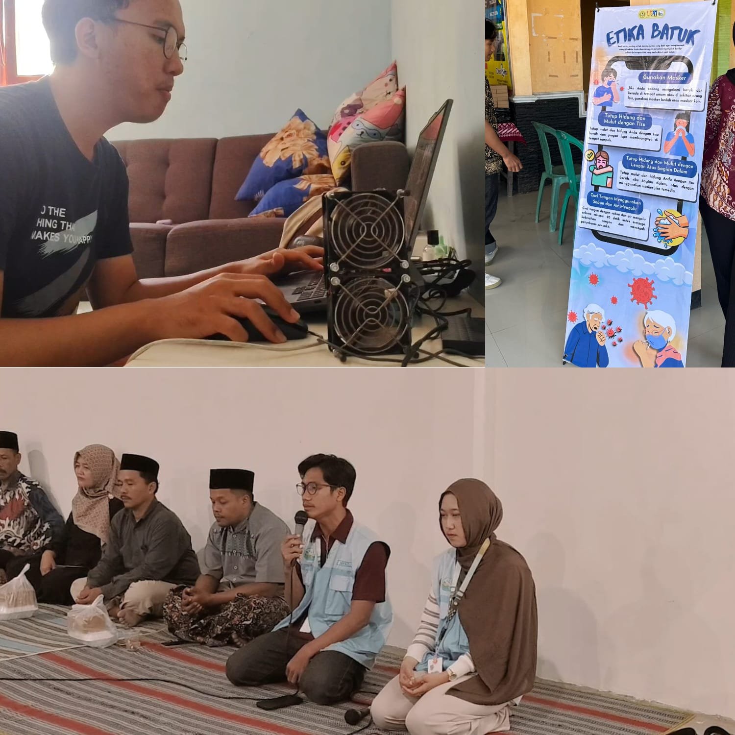Perpisahan Anggota KKN dengan Warga Desa Puliharjo, Membantu Ngedit Video Profil Desa Puliharjo, Pojok Edukasi GEMATI SEHAT