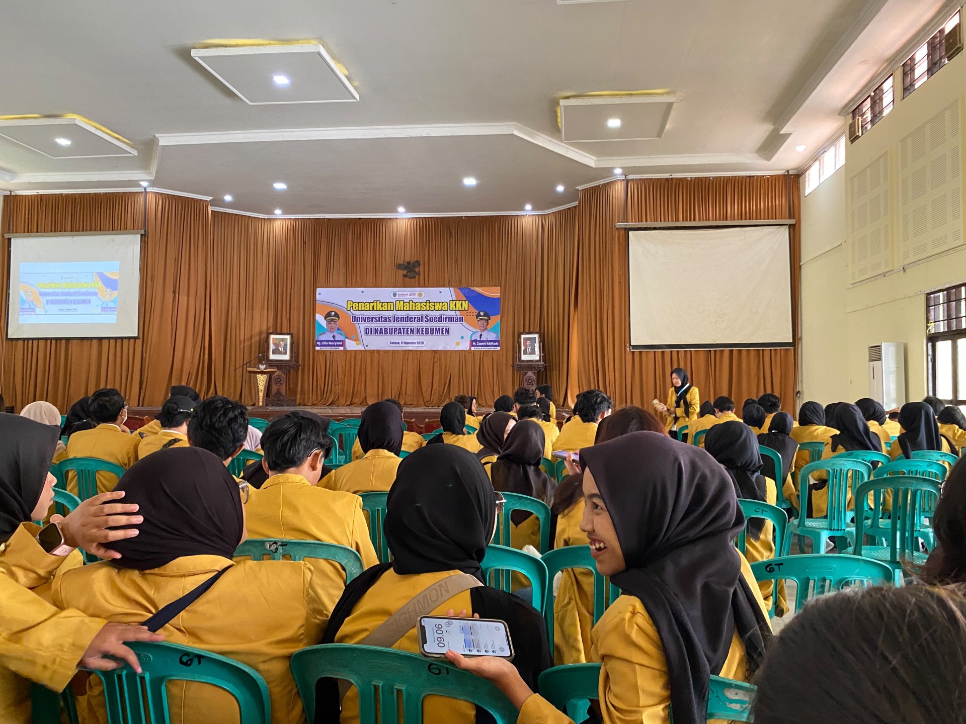 Penarikan Mahasiswa KKN di Gedung Setda Kabupaten Kebumen