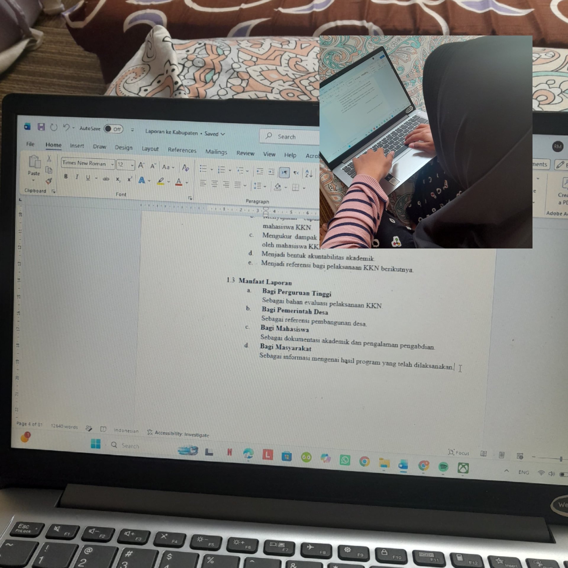 Pengerjaan Laporan Akhir KKN