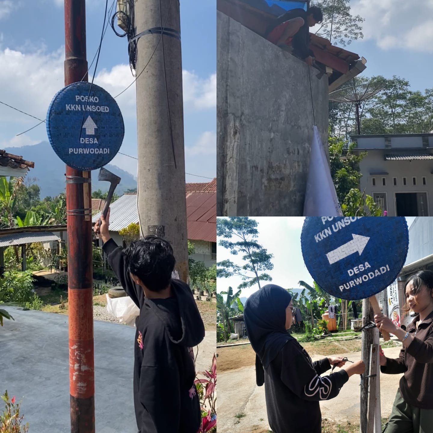 Pelepasan Banner dan Penanda Jalan Menuju Posko