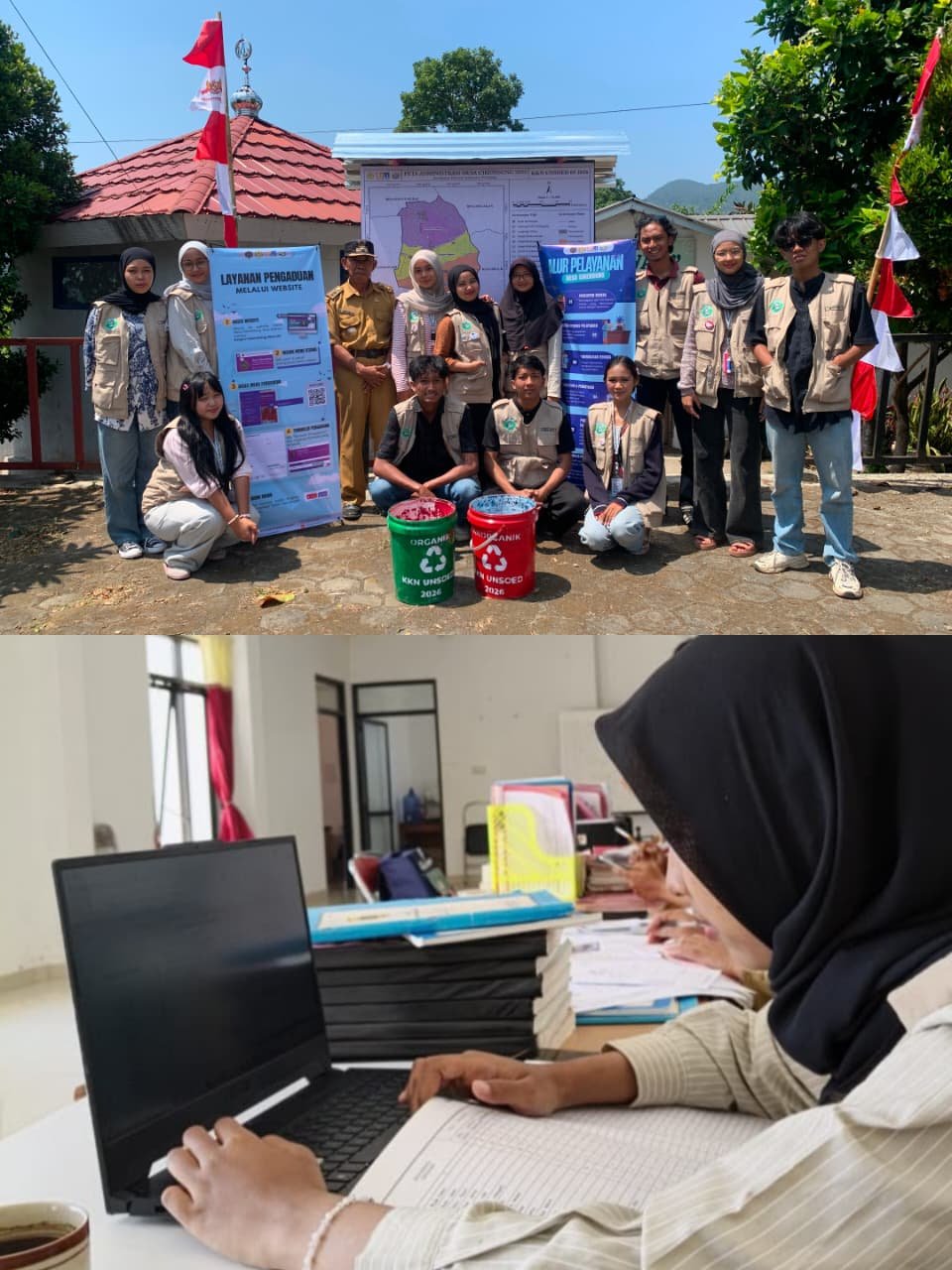 Realisasi Program Kerja Pembuatan Peta Desa, Pembuatan Banner Alur Pelayanan dan Layanan Pengaduan, Video Tutorial Alur Pelayanan dan Layanan Pengaduan Melalui Website, serta Pelayanan Pemerintah Desa