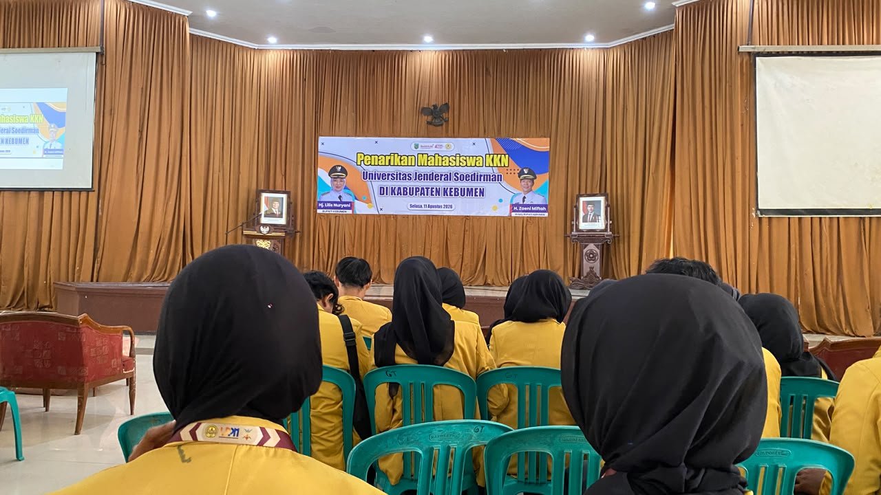 Pelepasan Mahasiswa KKN oleh Bupati Kebumen di Gedung Pertemuan Setda Kebumen
