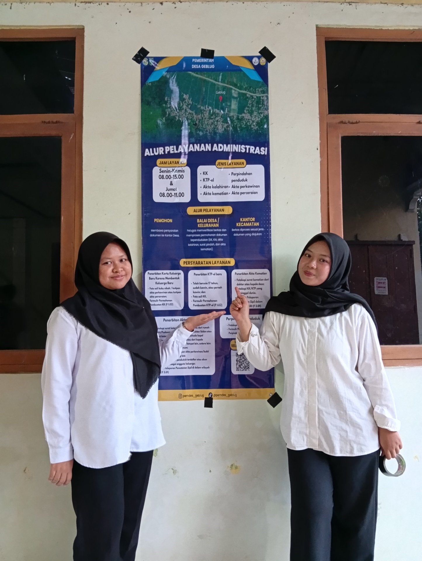Pembuatan Banner Pelayanan Administrasi Desa