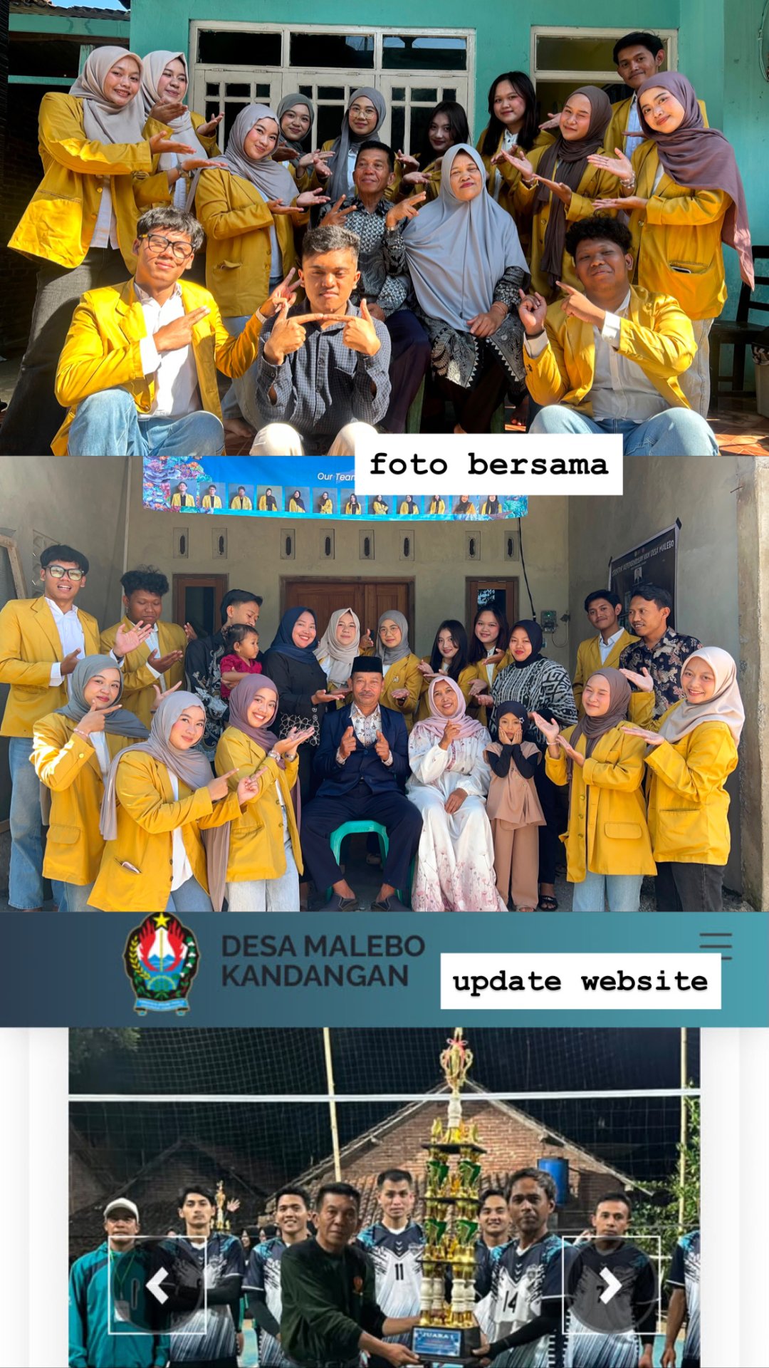 Dokumentasi dan Update Website