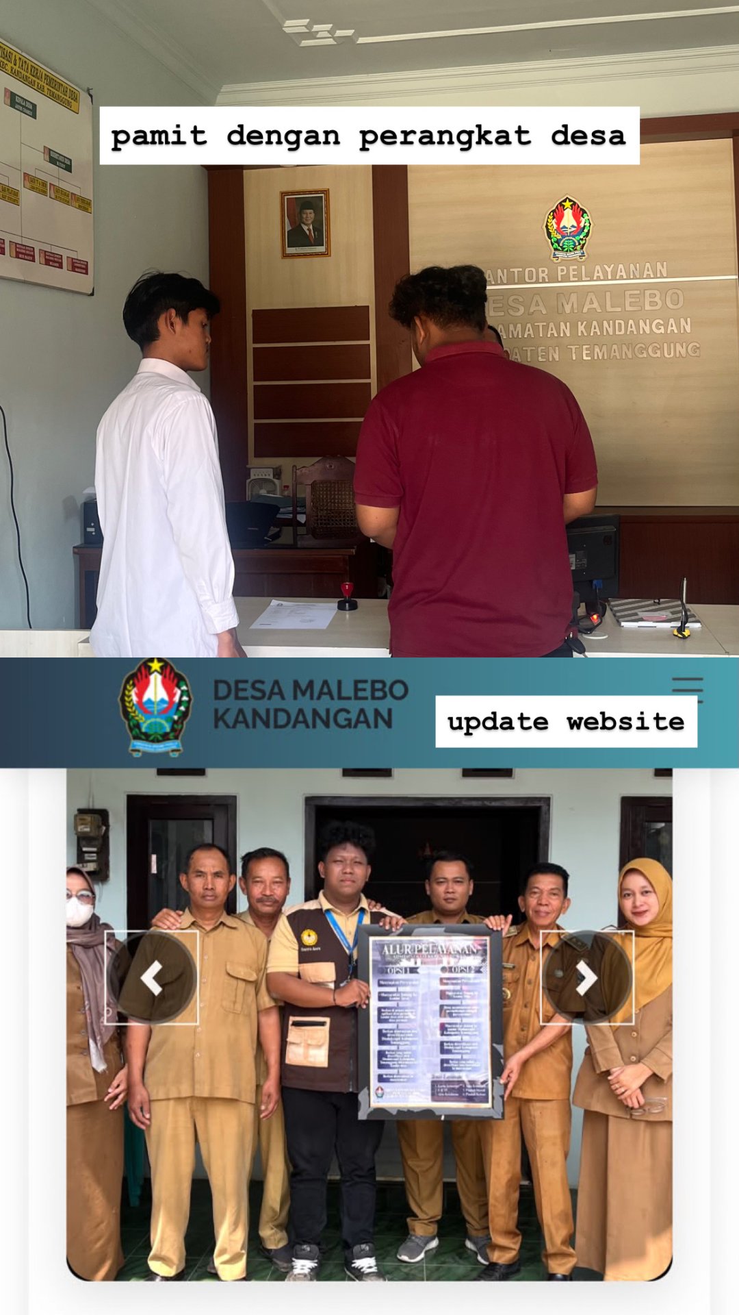 Pamit dan Penyerahan Cinderamata
