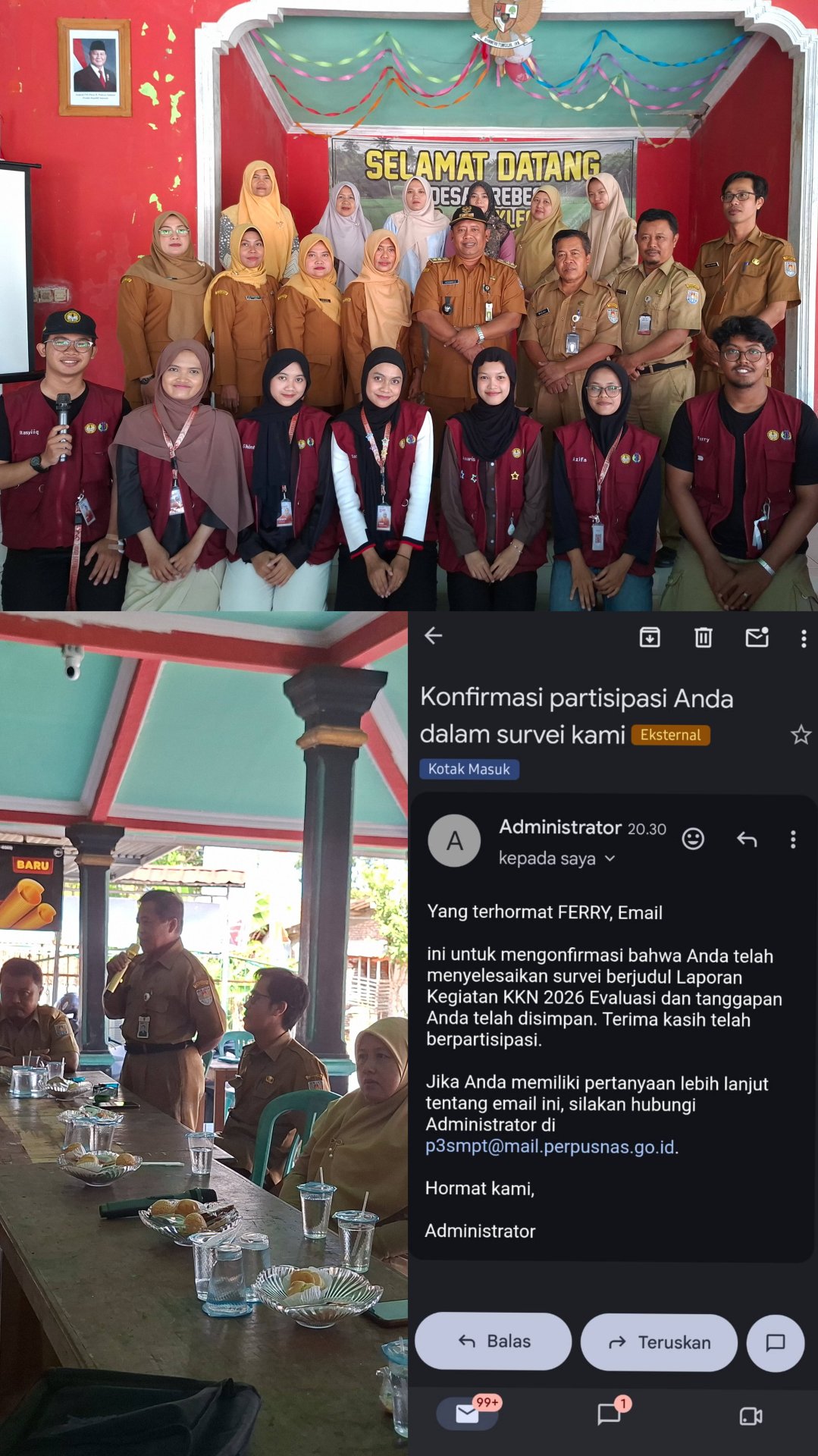 PRESENTASI HASIL DAN PENUTUPAN, EVALUASI DAN PELAPORAN, DAN MENGISI SURVEY LAPORAN KEGIATAN