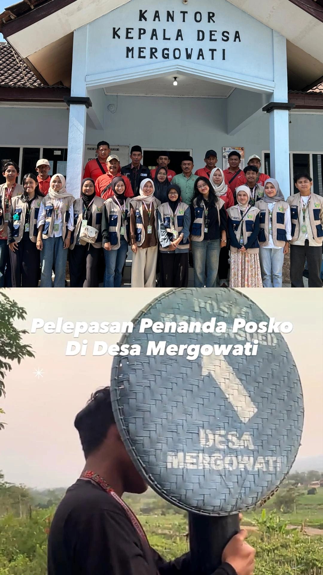 Perpisahan KKN PM 139 dengan Perangkat Desa dan Masyarakat Mergowati, Pelepasan Penanda Posko Desa Mergowati