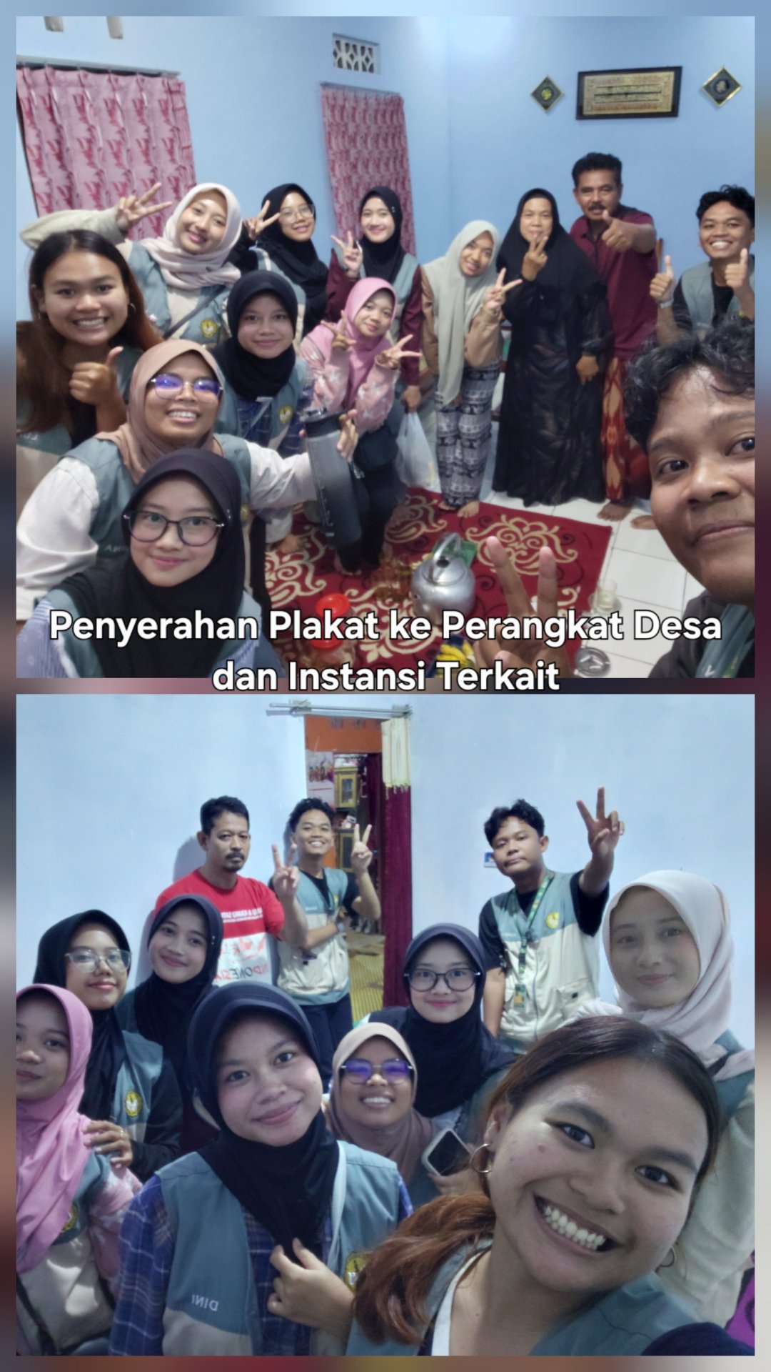 Penyerahan Kenang-Kenangan dan Pamitan Mahasiswa KKN sebagai Bentuk Apresiasi dan Silaturahmi dengan Perangkat Desa serta Masyarakat