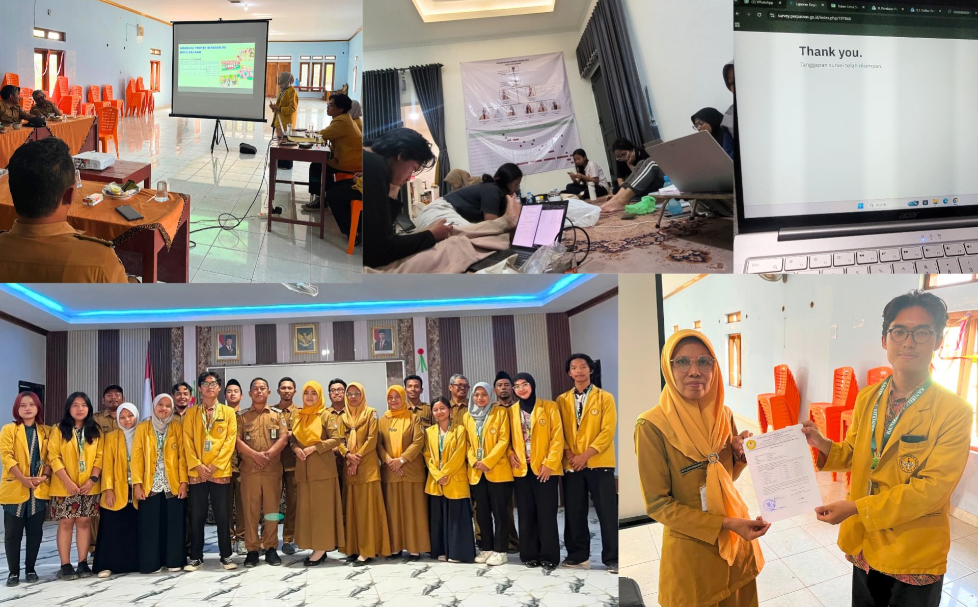 Presentasi Hasil dan Penutupan KKN dan Sosialisasi Materi Keterbukaan Informasi Publik (KIP) Kepada Pemerintah Desa Bantarsari serta Pengisian Lime Survei Bagian Pelaporan Kegiatan KKN