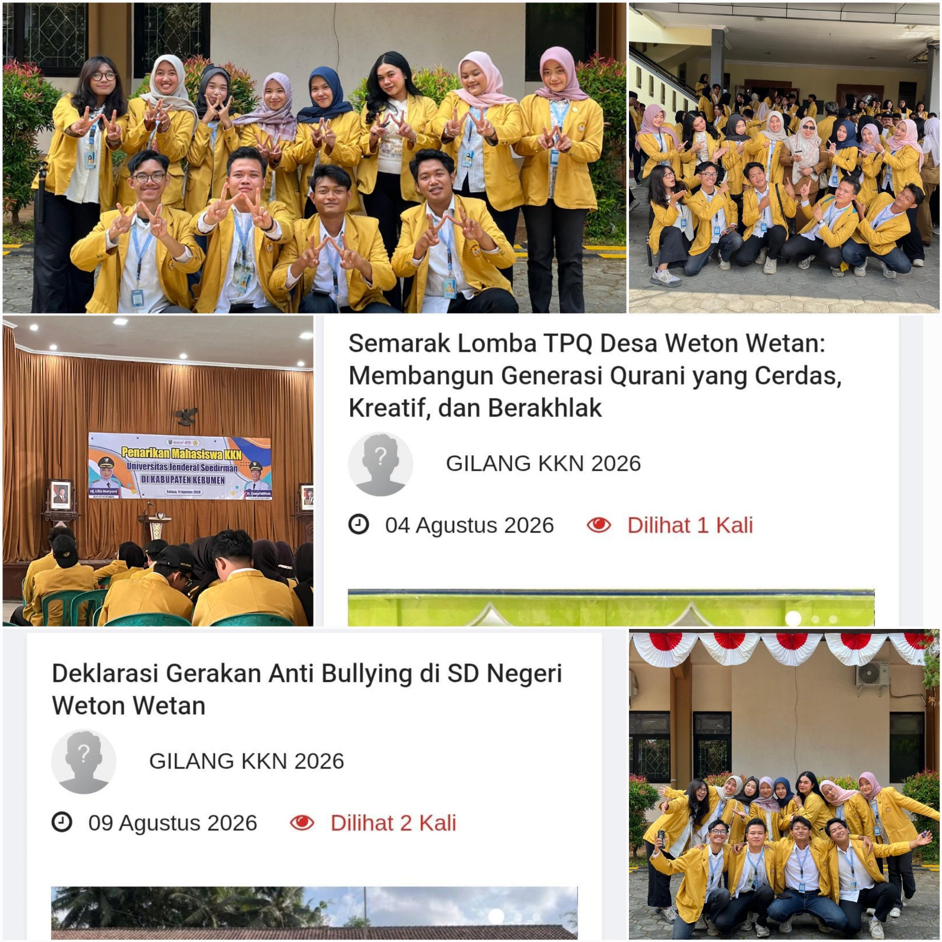 Menutup Masa Pengabdian, Mengabadikan Cerita KKN di Weton Wetan