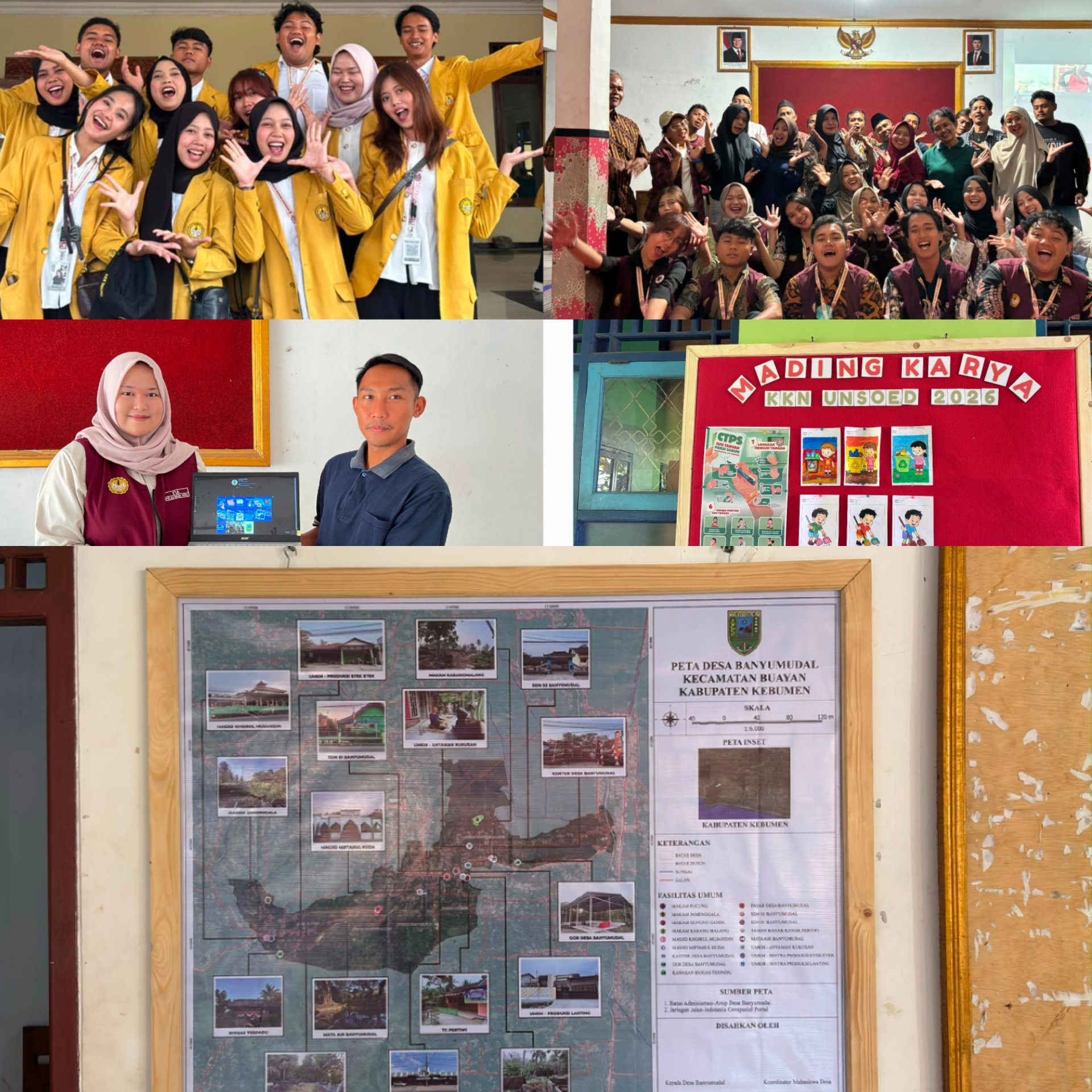 PENARIKAN MAHASISWA KKN, PENGADAAN TEMPLATE CANVA UNTUK MEDIA SOSIAL DESA, PEMBUATAN PETA DESA, PEMBUATAN POSTER EDUKASI CTPS DAN PHBS, DAN PERPISAHAN KKN