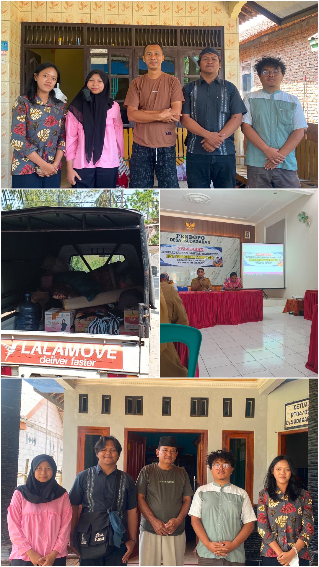 KKN Unsoed Kelompok 48 Mengikuti Kegiatan Digitalisasi Marketing di Balai Desa Sudagaran, Beberes Posko serta Berpamitan dengan beberapa tokoh masyarakat yang ada di RT 04/RW02