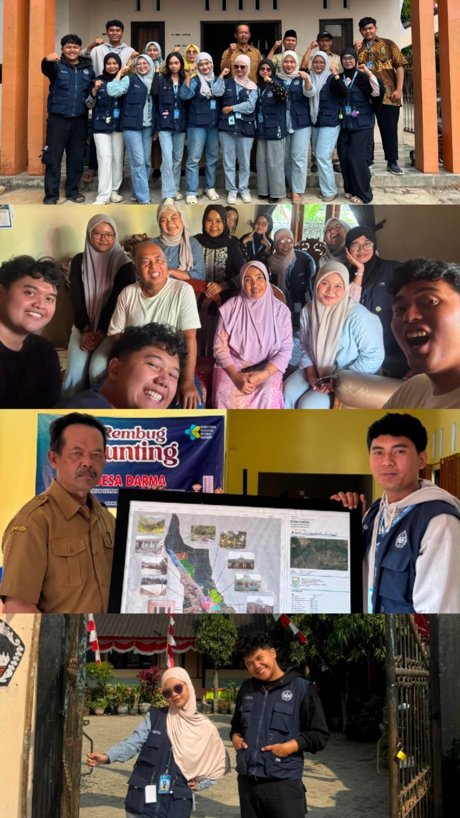 Silaturahmi dan Pamit Mahasiswa KKN Kepada Pemerintahan Desa dan Masyarakat Desa Darma
