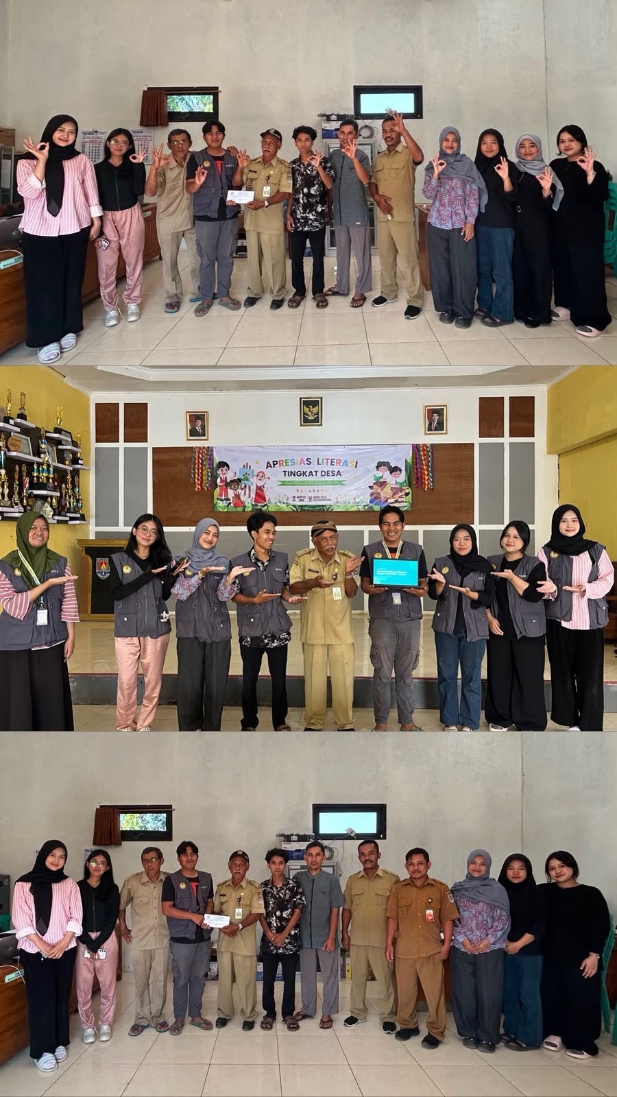 Pelaporan Hasil Pelaksanaan Program dan Perpisahan Mahasiswa KKN dengan Warga Desa Karanggedang oleh Tim KKN Tematik Literasi UNSOED