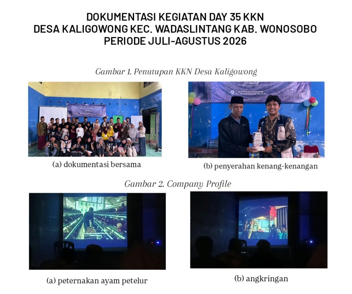 Day 35 KKN: Penutupan KKN Desa Kaligowong dan Company Profile